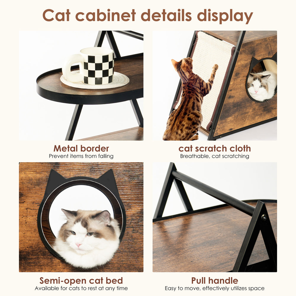 Vintage Cat Condo & End Table