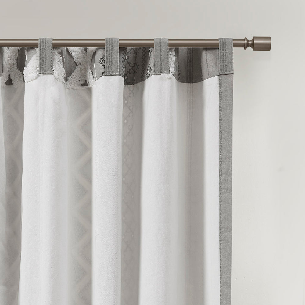 Chic Cotton Stripe Curtain Panel