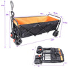 Ultimate Folding Wagon - Garden & Beach Buddy in Black & Orange