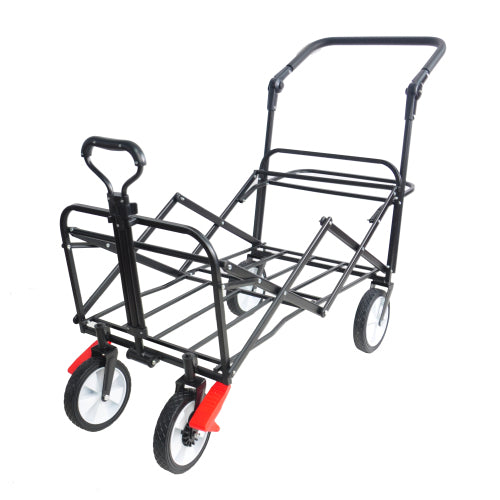 Adventure Wagon - Versatile Collapsible Cart with Drink Holder and Adjustable Handles