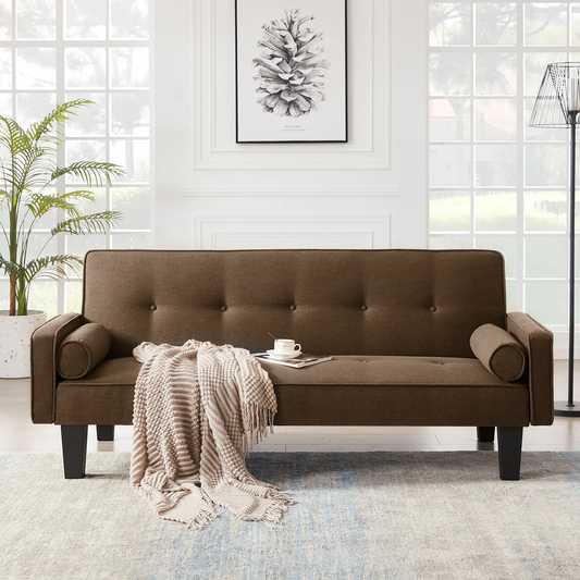 Chic Medieval Love Seat Sofa with Cozy Pillows