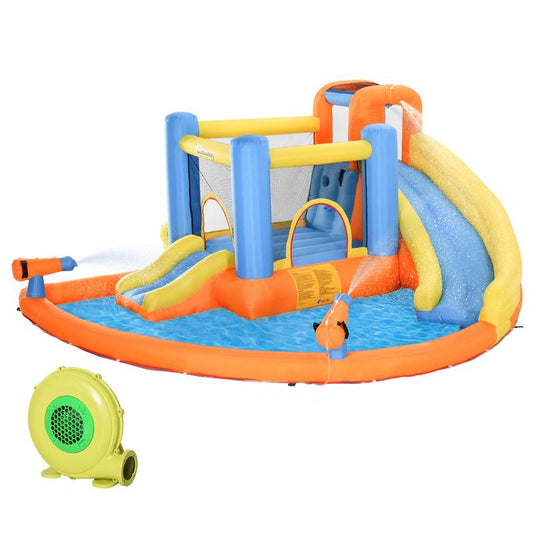 Splash N' Slide Inflatable Water Park Funhouse for Kids
