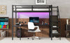 MaxLoft Bed with Desk & USB - Sleek Space Saver for All Ages