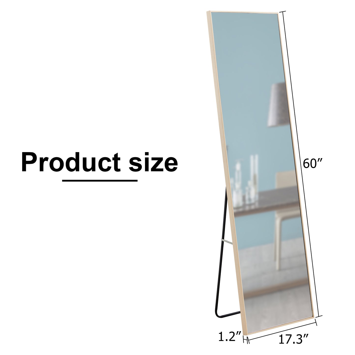 Chic Oak Full-Length Mirror