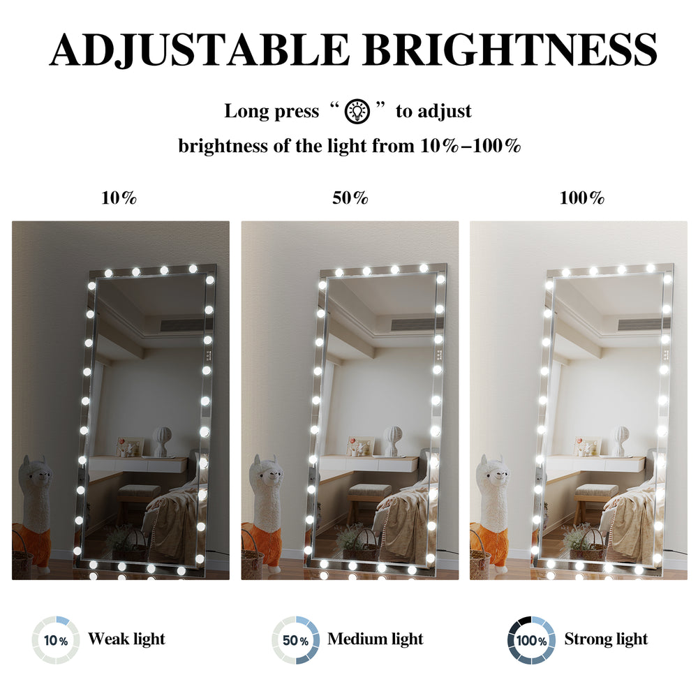 Glam Light-Up Full-Length Mirror