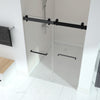 Sleek Black Frameless Sliding Shower Doors