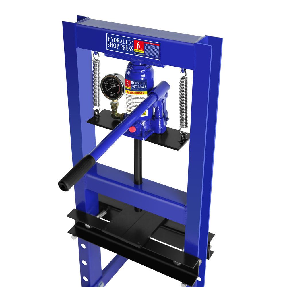 Heavy-Duty Hydraulic Floor Press - Blue