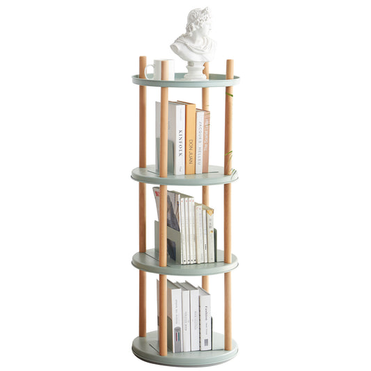 Rotating 4-Tier Bookshelf - Stylish Storage for Every Room!