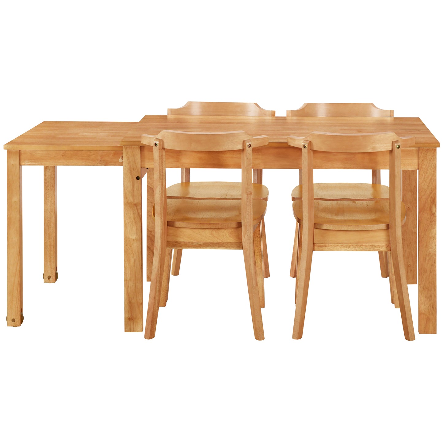 Cozy Farmhouse Dining Set with Extendable Table and Chairs