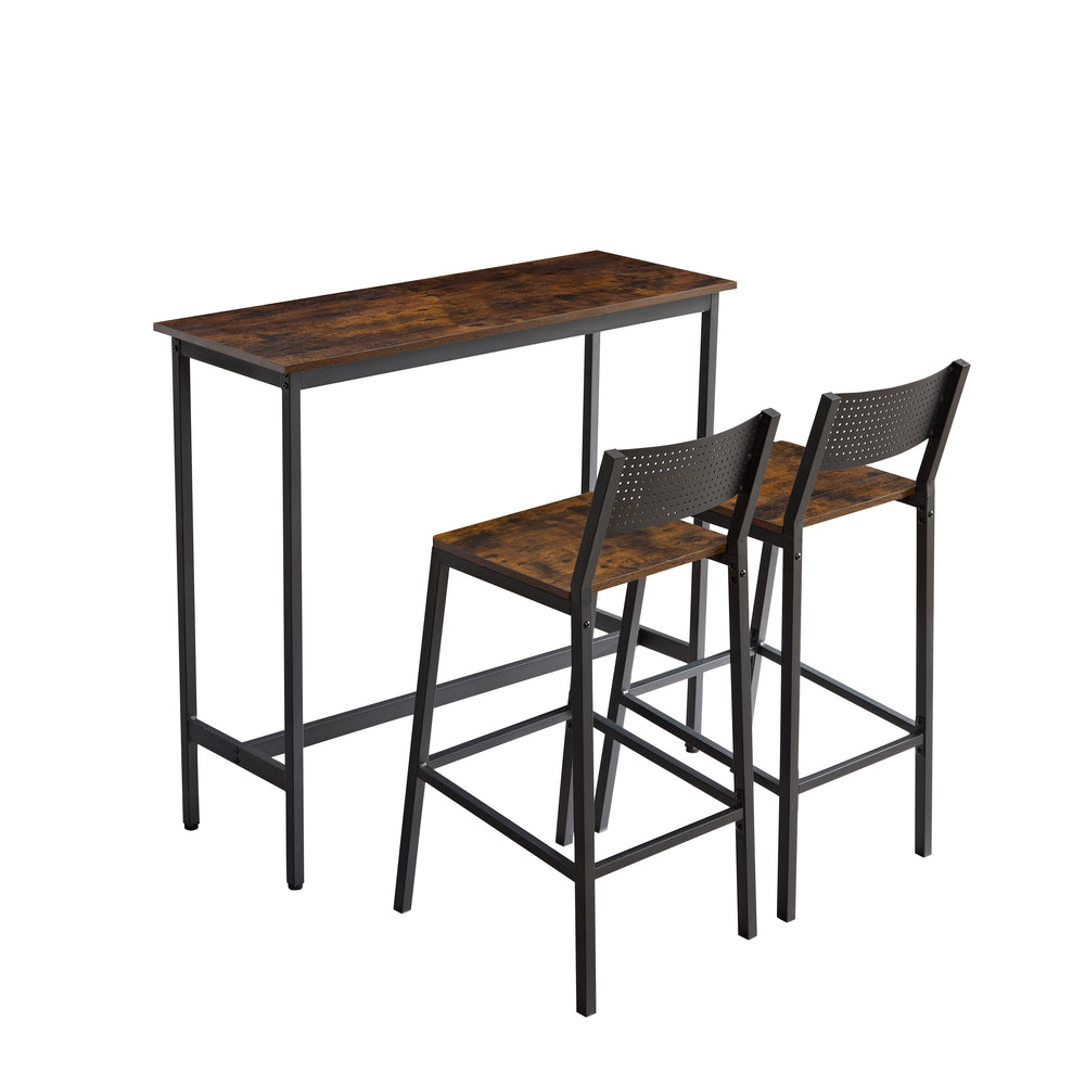 Rustic Bar Stool Trio