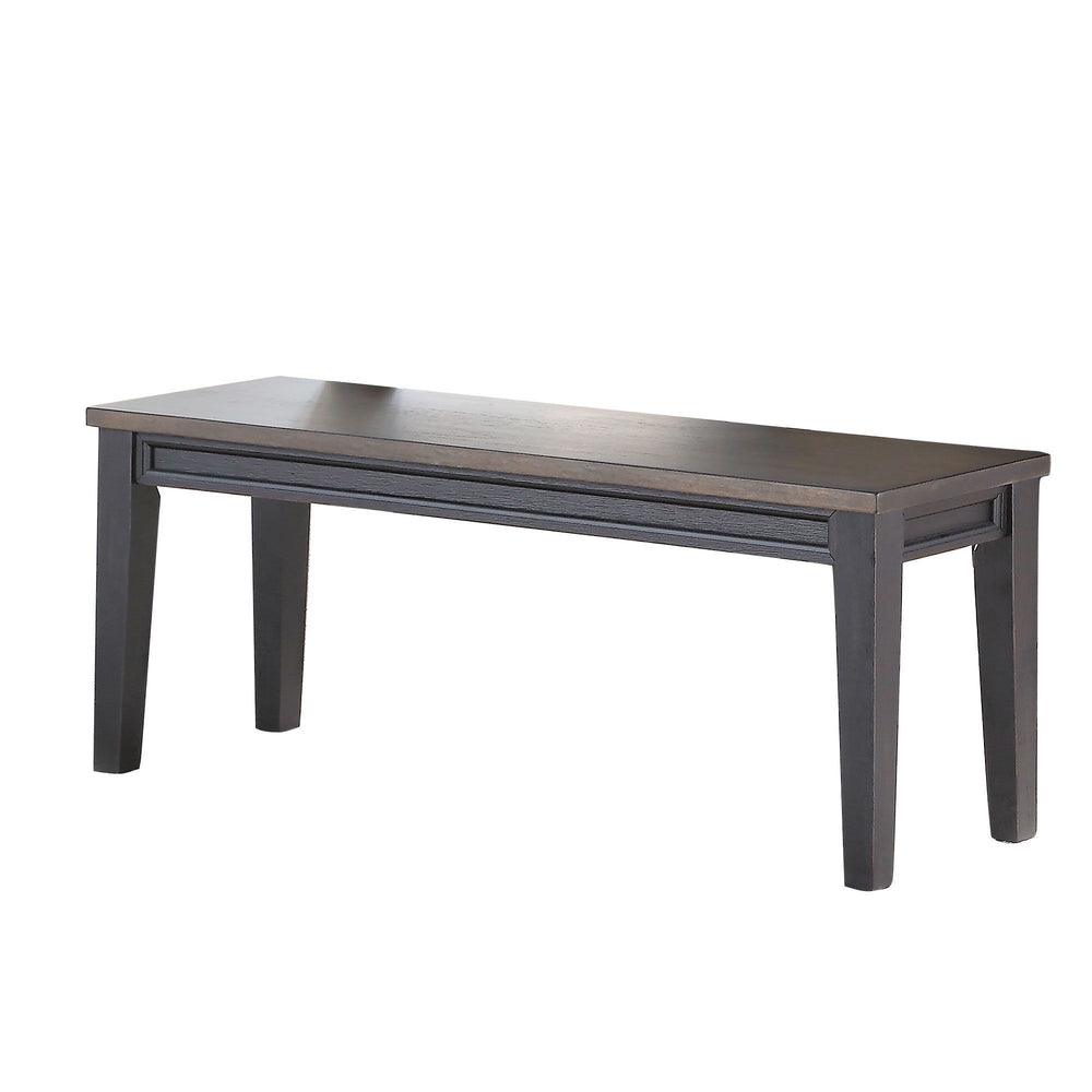 Raven Noir Bench - Chic Dark Brown Elegance