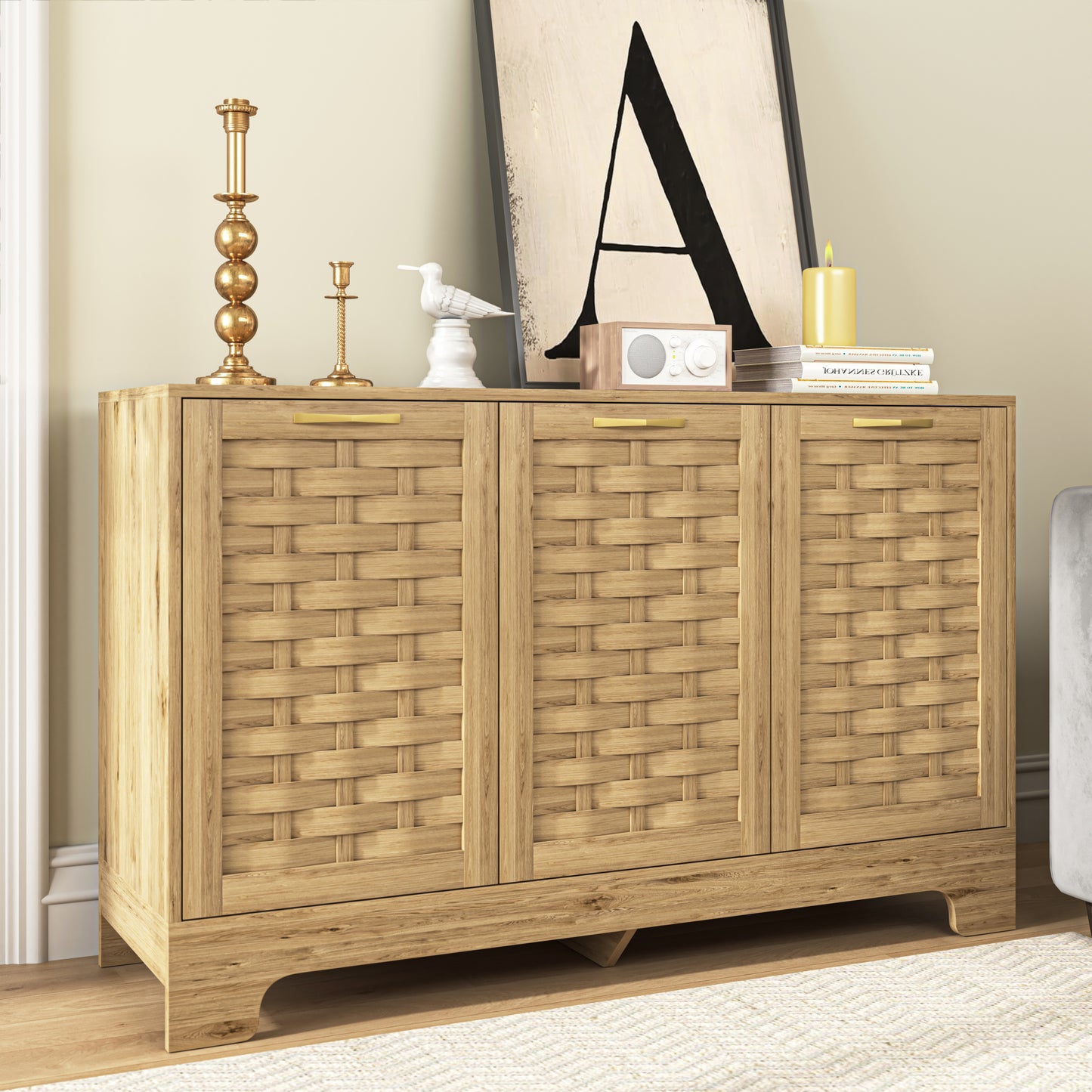 Stylish Storage Sideboard with Adjustable Shelves