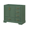 Charming Green Bathroom Vanity Console