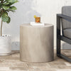 Light Gray Outdoor Concrete Side Table