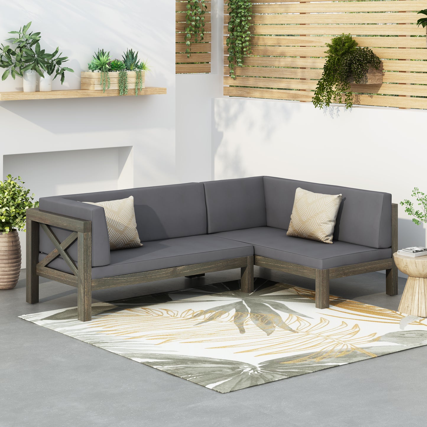 Cozy Corner X-Back Bench Set