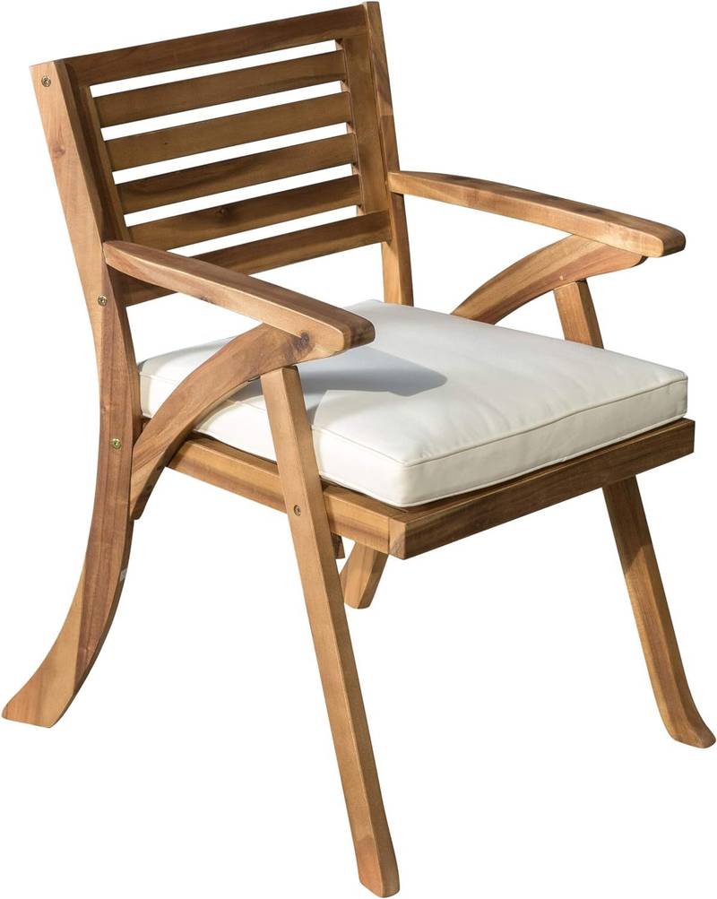 Charming Hermosa Wooden Dining Chairs - Set of Two