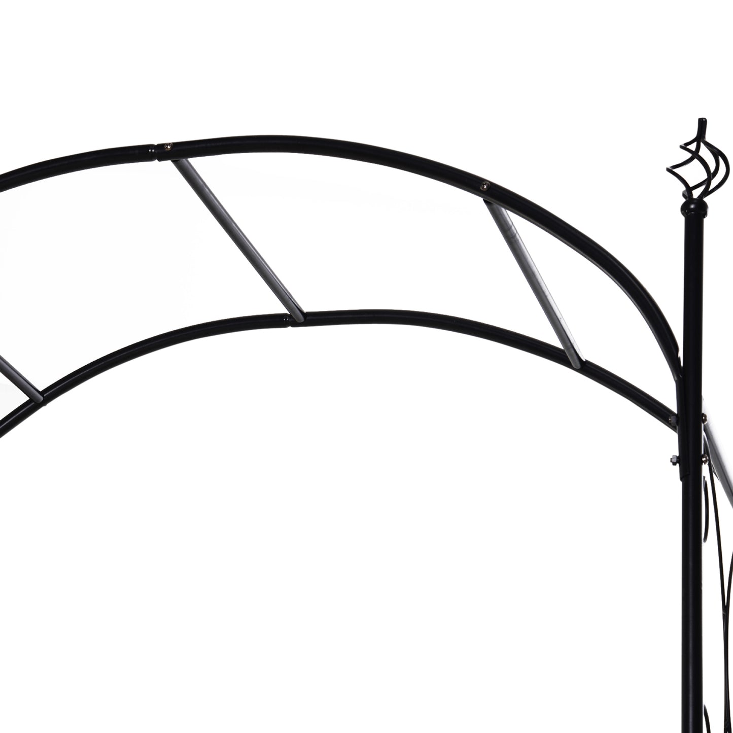 Elegant Garden Arch with Gate - Perfect for Climbing Vines and Weddings