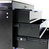 Rolling Tool Cart with 5 Drawers - Black & Blue