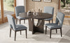 Cozy Expandable Dining Set with Removable Leaf in Espresso and Gray