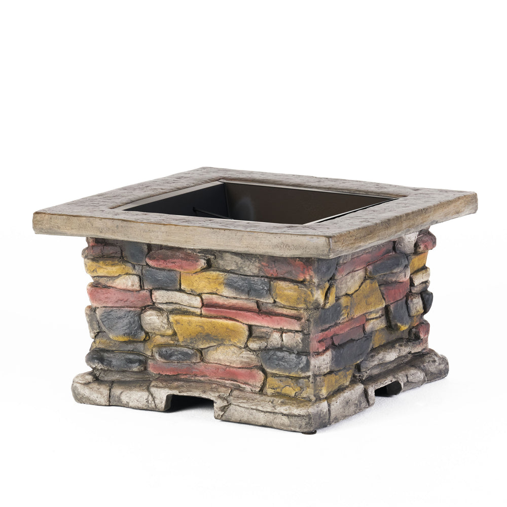 Cozy Gray Outdoor Fire Pit Table