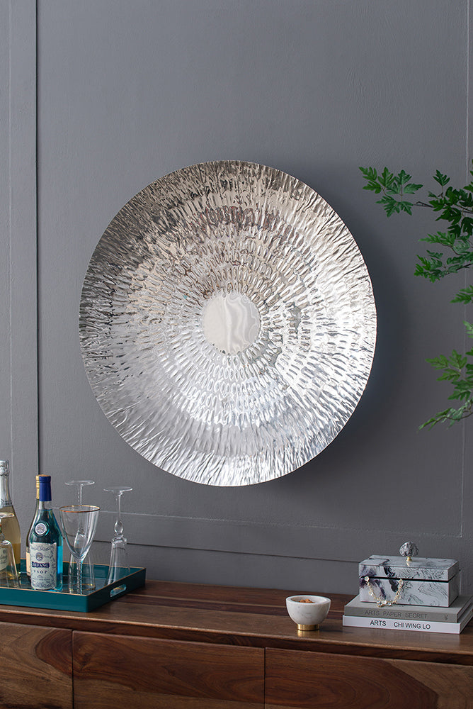 Chic Silver Wall Discs - Set of 3