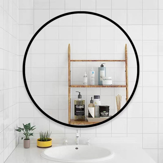 Chic Black Round Mirror for Any Space