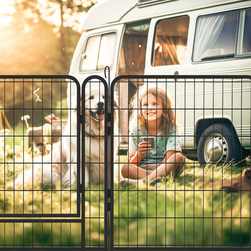 Ultimate Pet Playpen with Door - Heavy Duty Outdoor Dog Fence