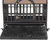 Stylish Heavy Duty Dog Crate with Wheels and Easy-Clean Trays