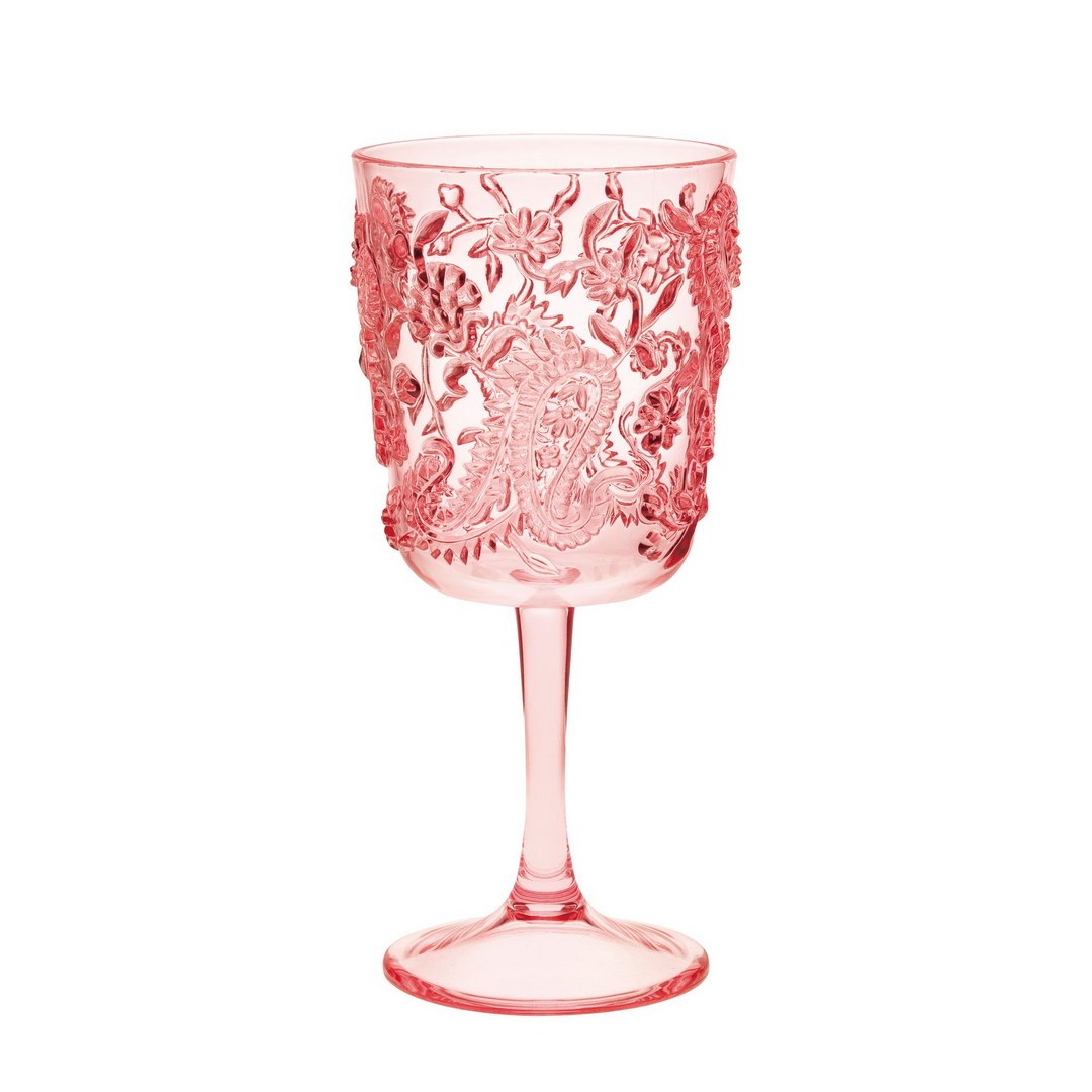 Chic Unbreakable Paisley Wine Glasses - Set of Four