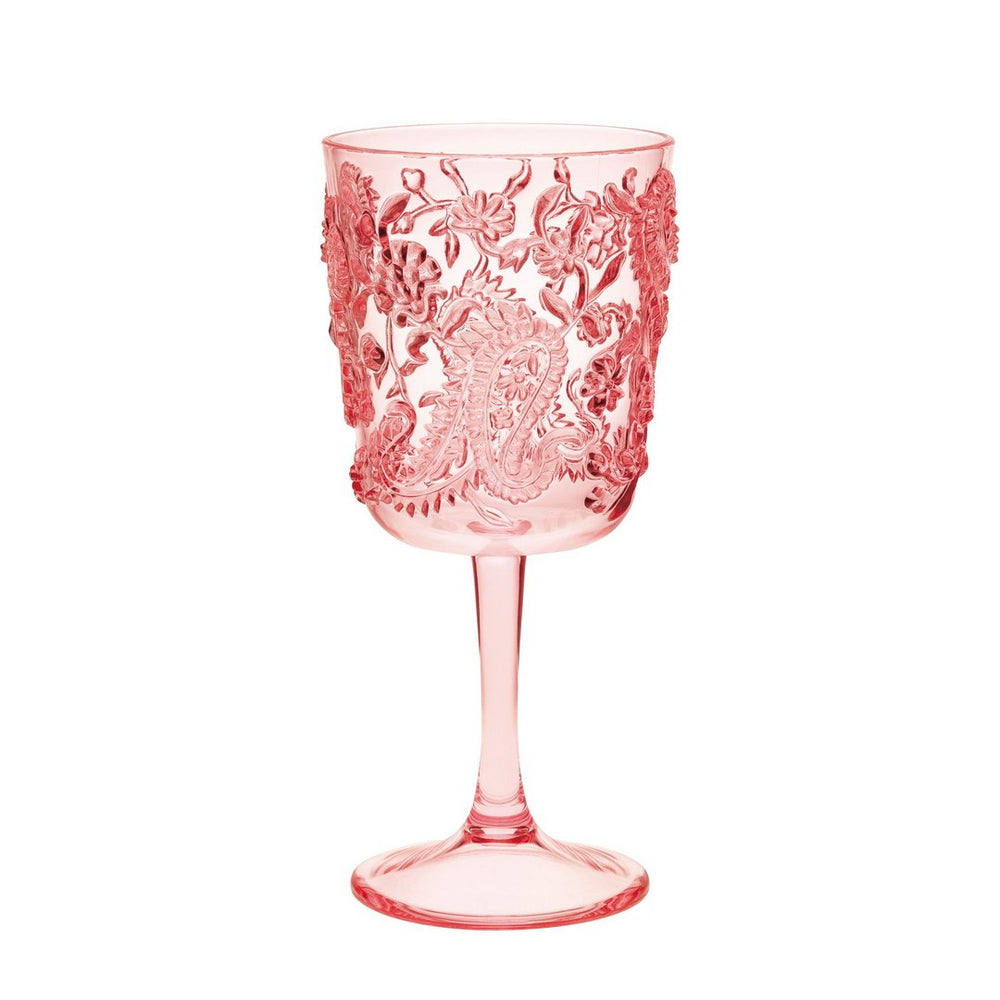 Chic Unbreakable Paisley Wine Glasses - Set of Four