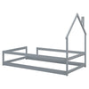 Cozy Grey House Bed for Kids