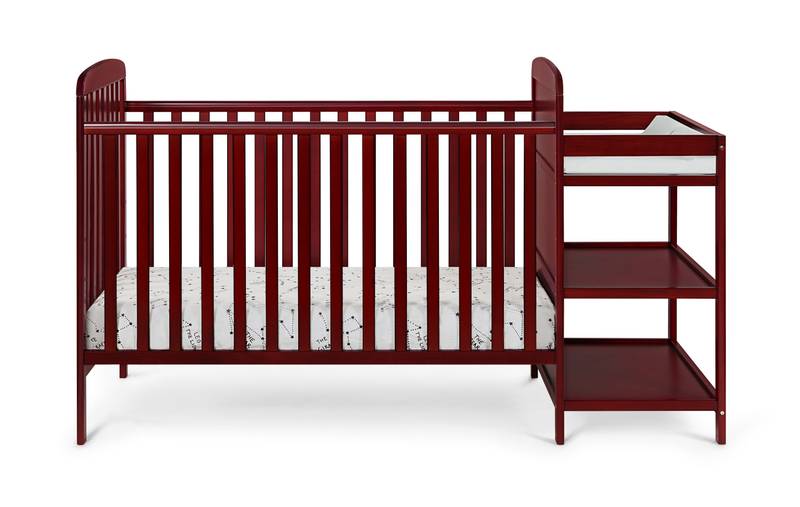 Cherry Bliss Crib and Changer Set