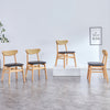 Chic Wooden Dining Chair with Comfy Cushions