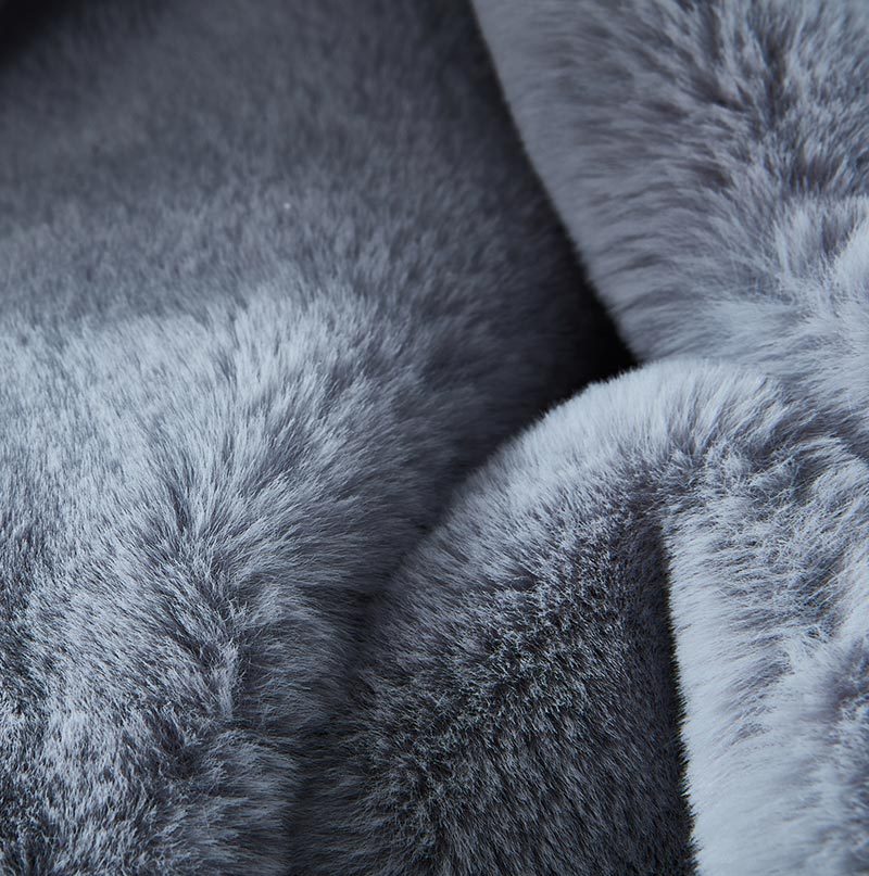 Chinchilla Bliss Faux Fur Throw Blanket