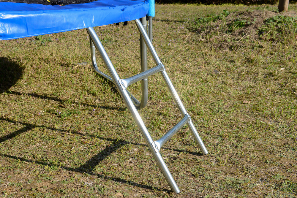 Jump & Score Trampoline Safety Net with Basketball Hoop!