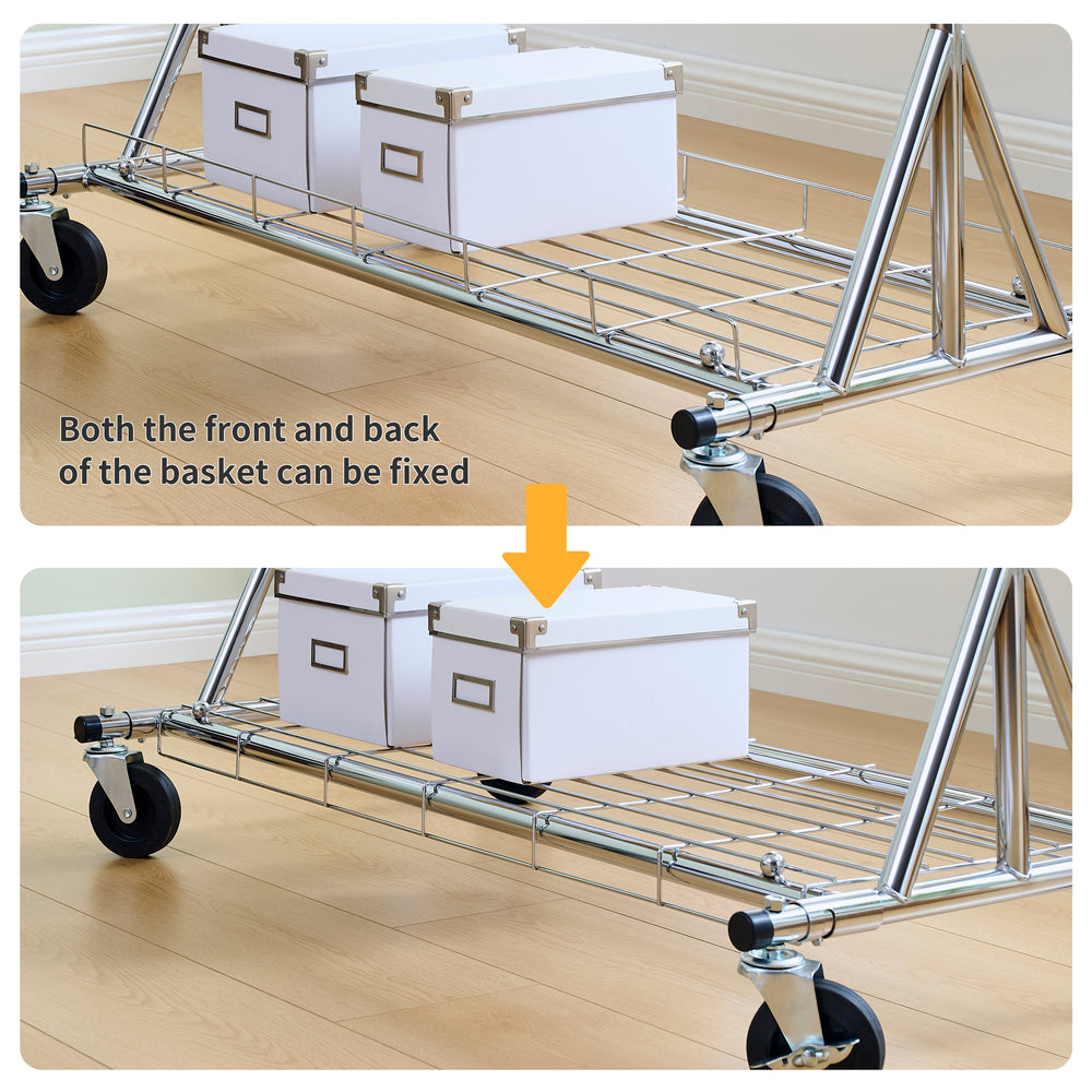 Ultimate Rolling Clothes Rack - Heavy Duty & Portable