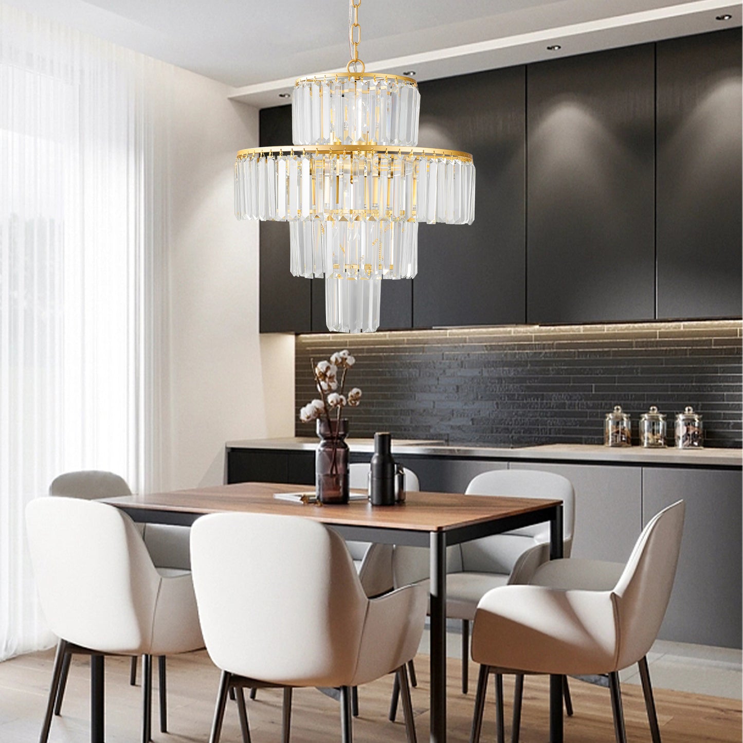 Elegant Crystal Pendant Chandelier for Any Room