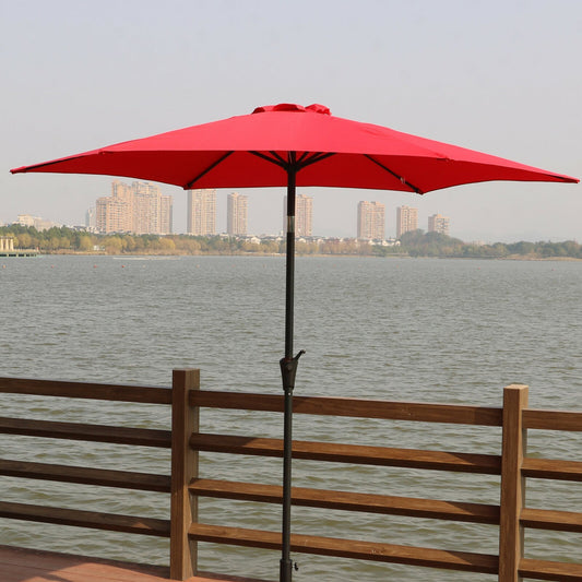 Red Patio Umbrella with Carry Bag