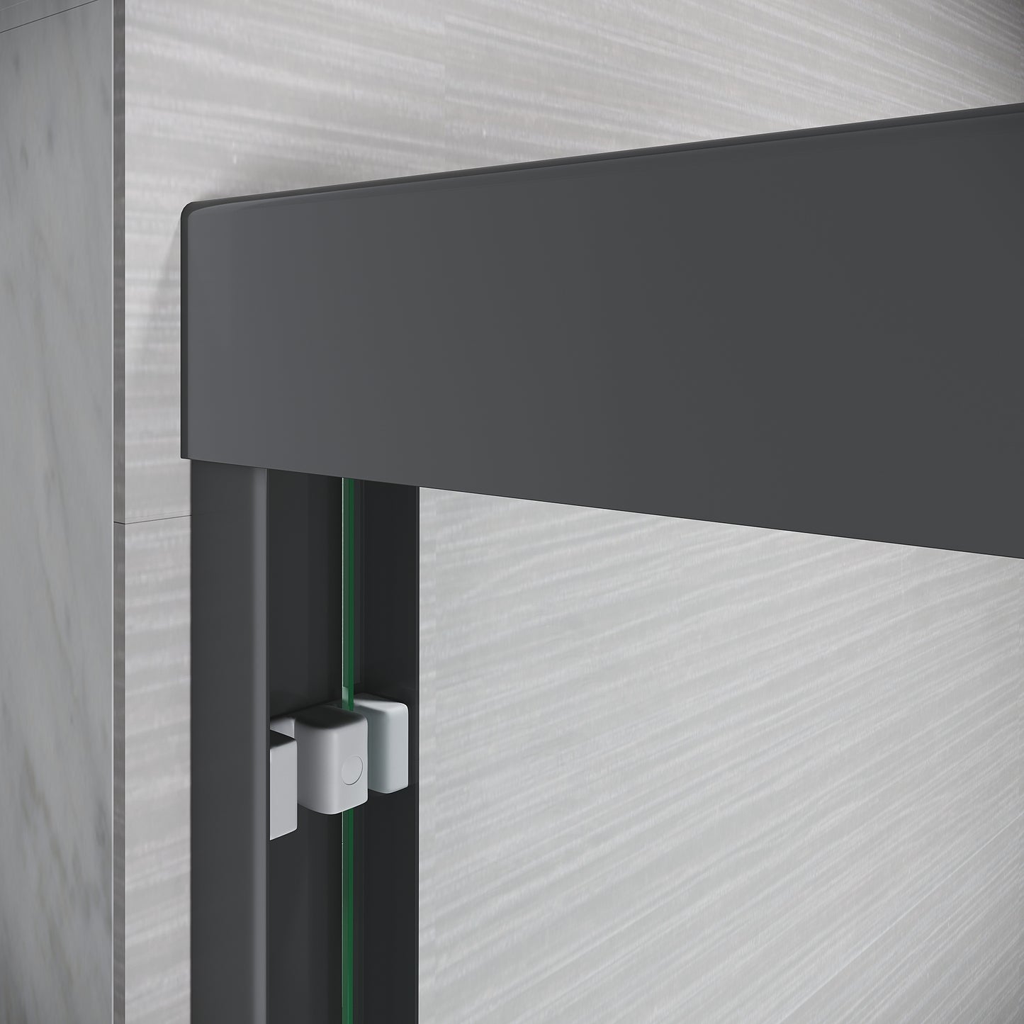 Sleek Slide Shower Door with Stylish Black Finish