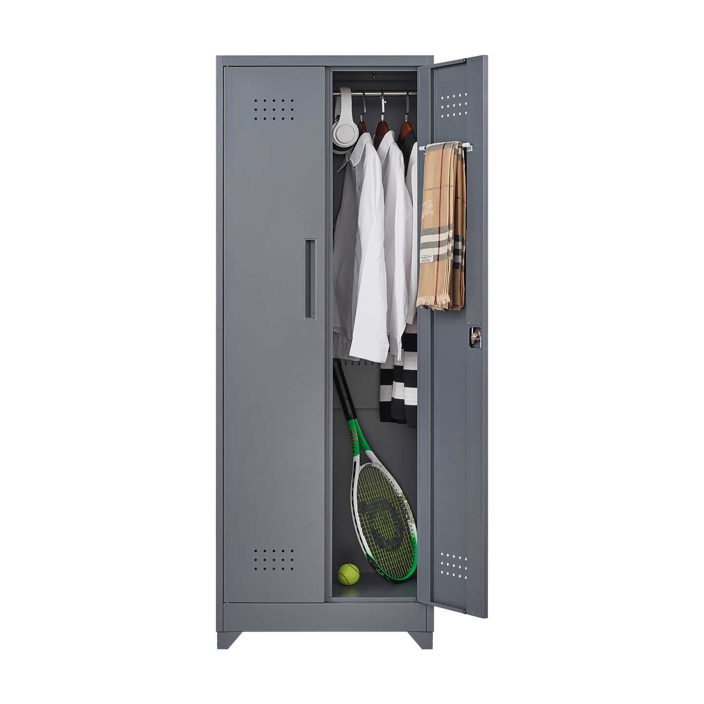 Lockable Metal Storage Solutions: Tall Tool Organizer for Home & Shop