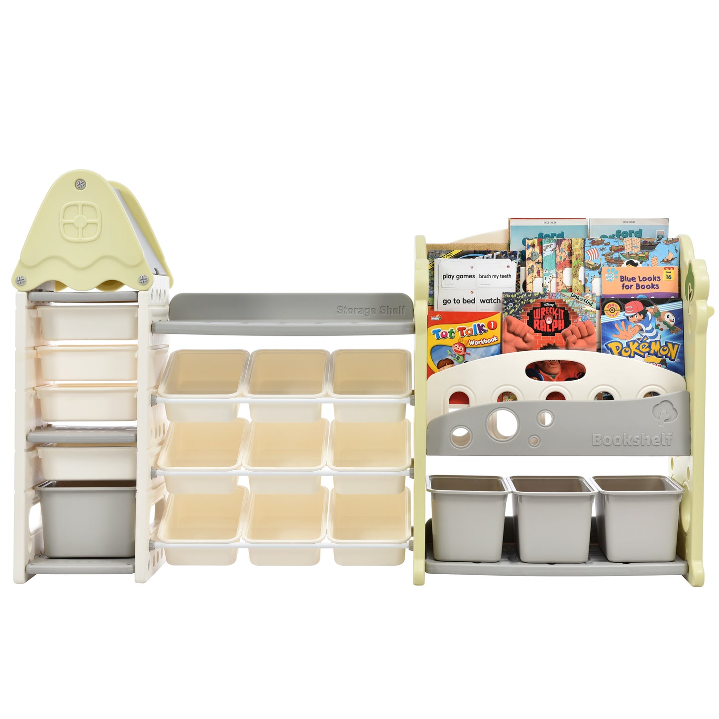 FunSpace Kids Organizer: Colorful Toy & Book Storage!