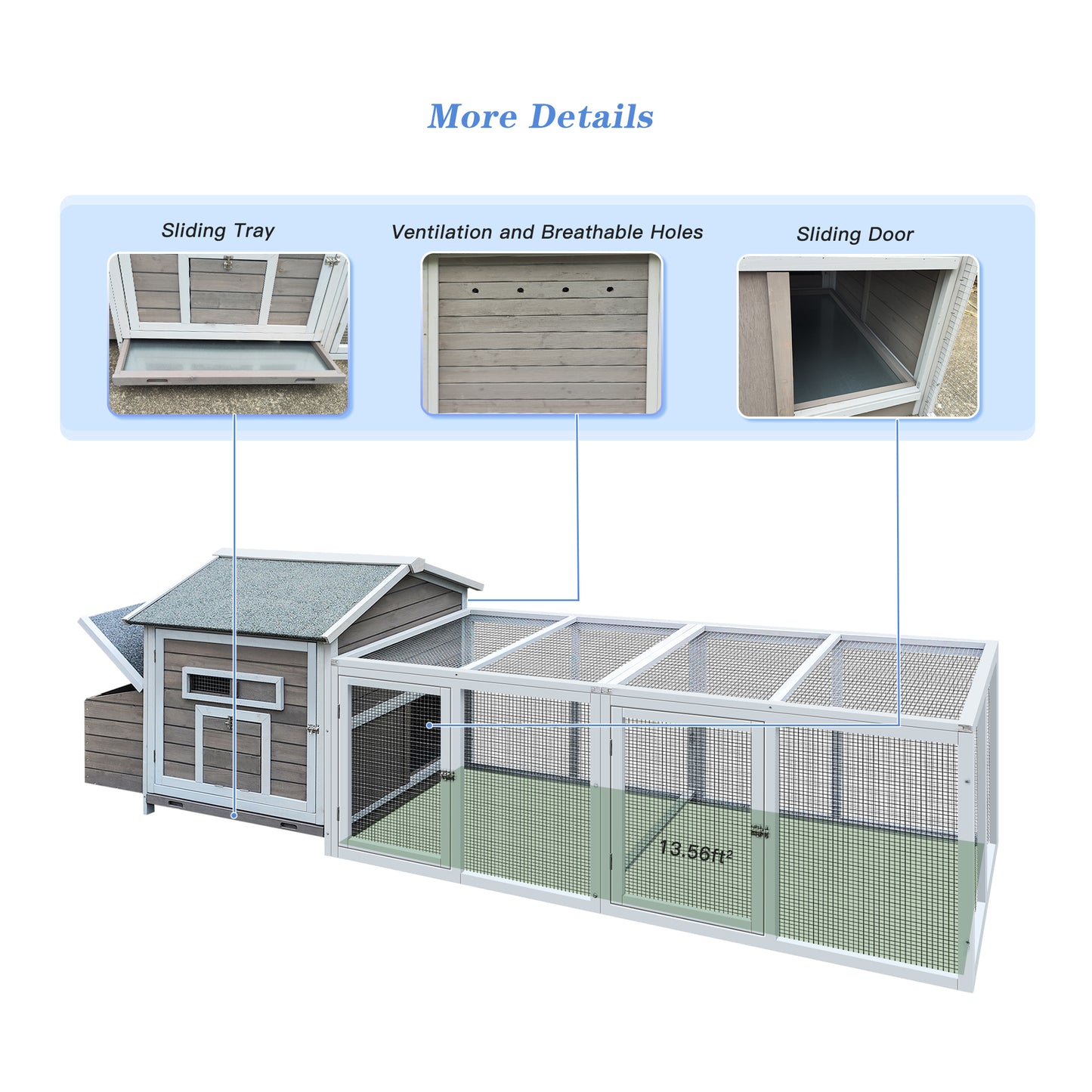 Cozy Coop: Deluxe Outdoor Hen House with Nesting Box & Easy Clean Tray