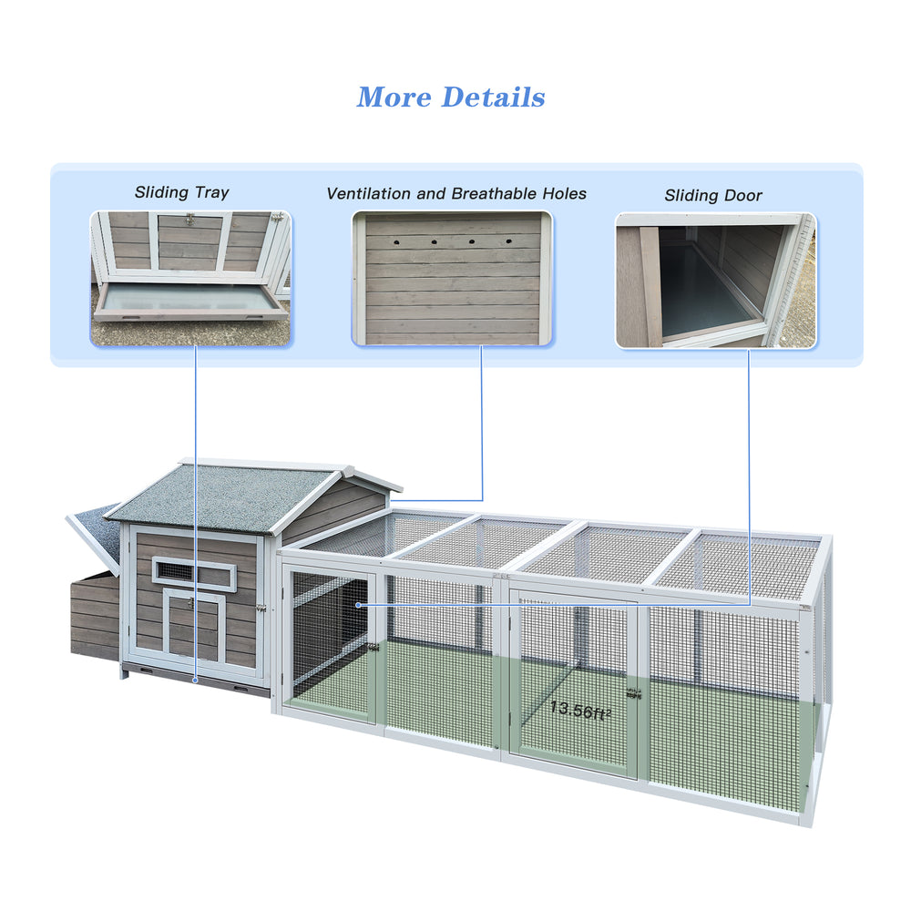 Cozy Coop: Deluxe Outdoor Hen House with Nesting Box & Easy Clean Tray