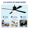 Modern Dimmable Fandelier Ceiling Fan with Remote