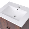 Chic Walnut Bathroom Vanity with Soft-Close Doors