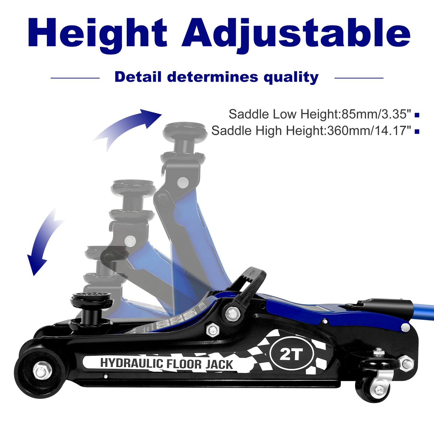 Low Profile Hydraulic Floor Jack - Heavy-Duty Lifting Power