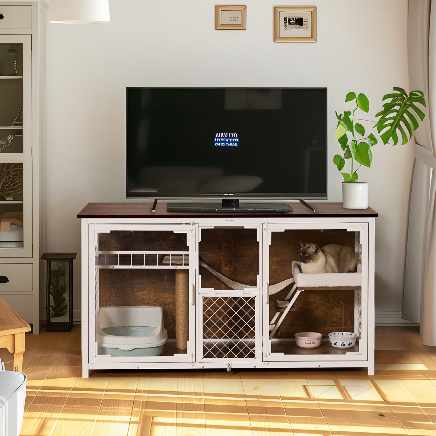 Cozy Cat Villa & TV Stand