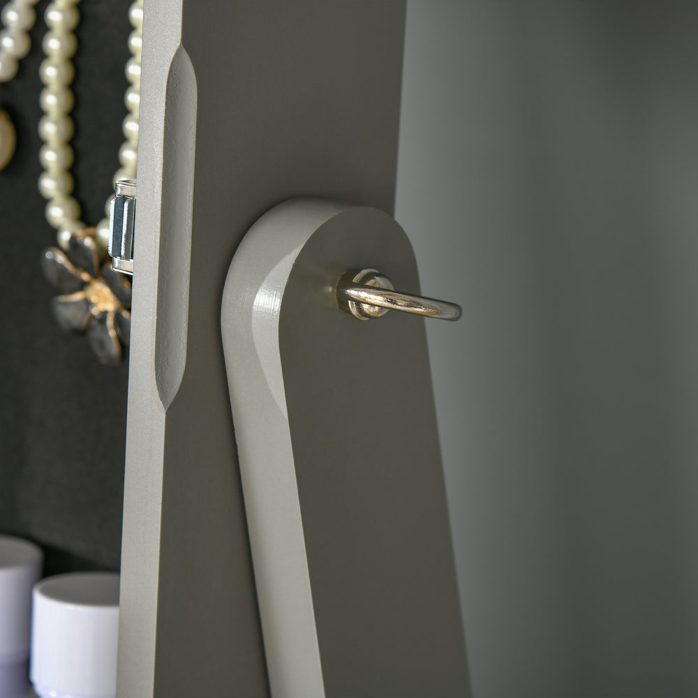 Mirror & Charm: Lockable Jewelry Cabinet