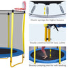 FunBounce Mini Trampoline with Hoop