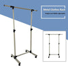 Rolling Clothes Rack with Shelves